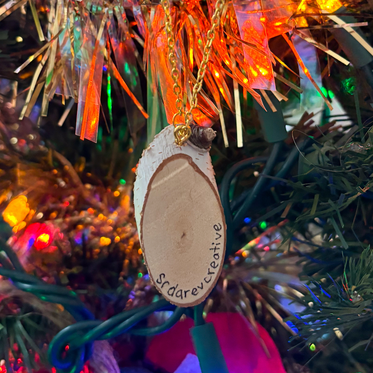 Hand Painted Wooden Ornament - Woodland Shroom