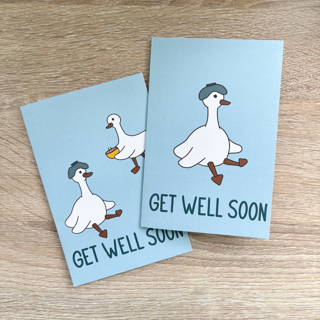 Get Well Soon Silly Goose Card
