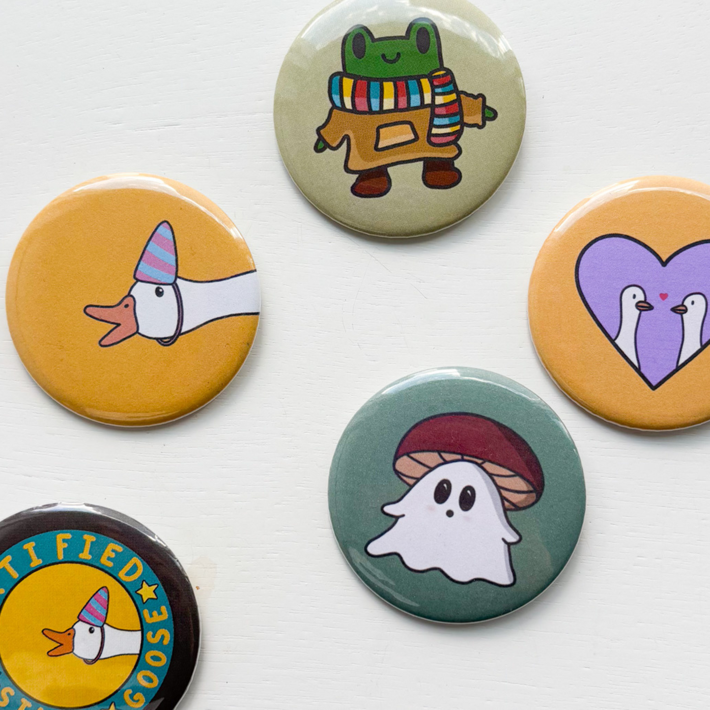 Large Lil Boo Mushroom Ghost Pin
