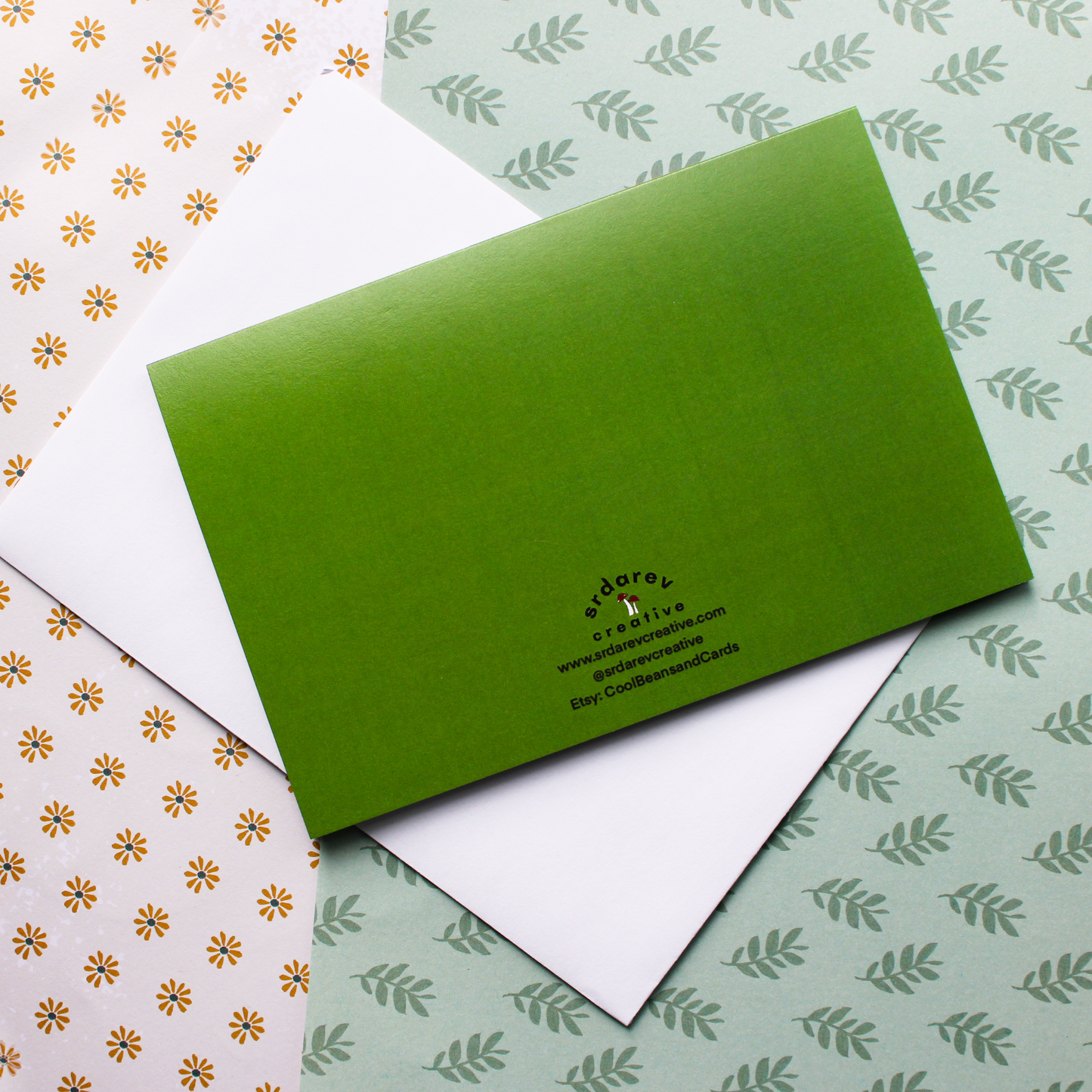 Floating Purple Daisies Greeting Card