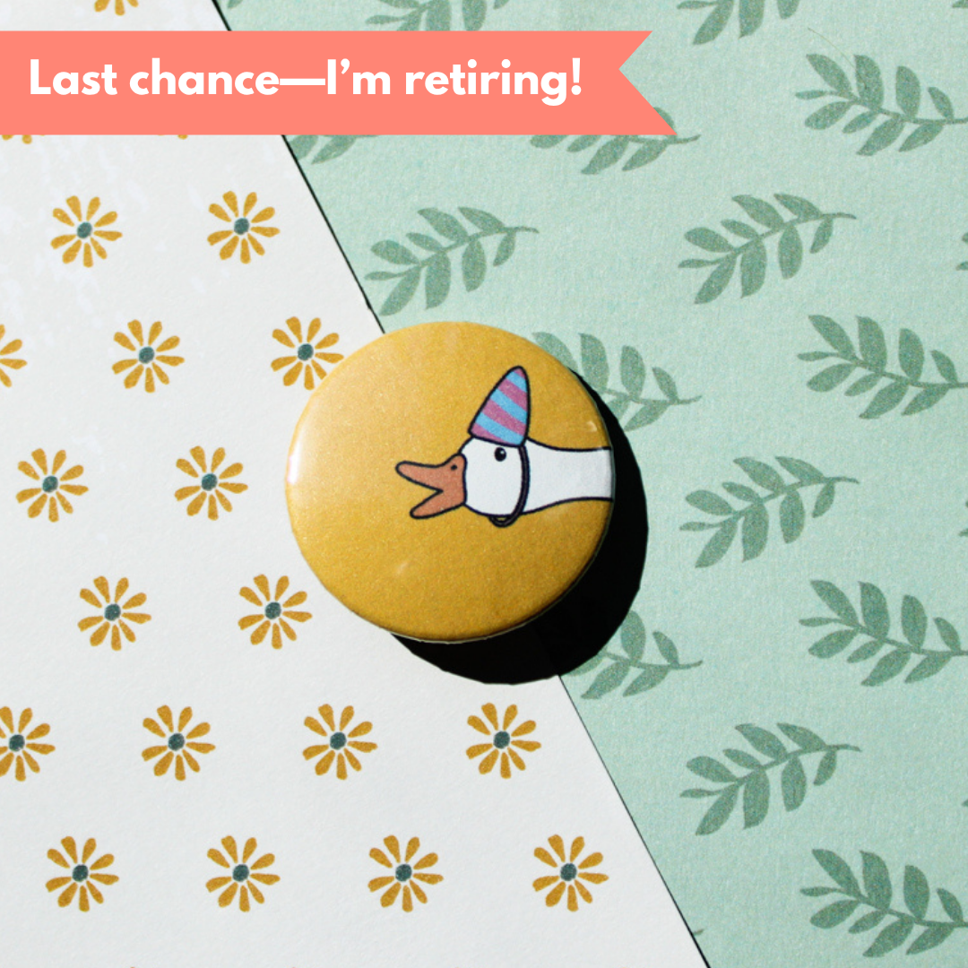 Sleepy Goose/Silly Goose Pin