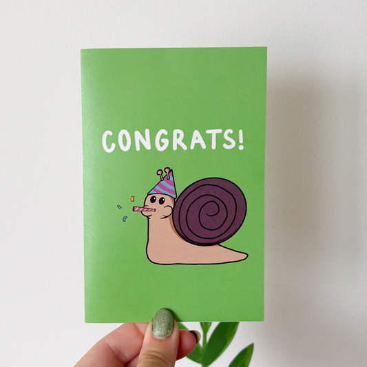 Congrats Todd the Snail Card