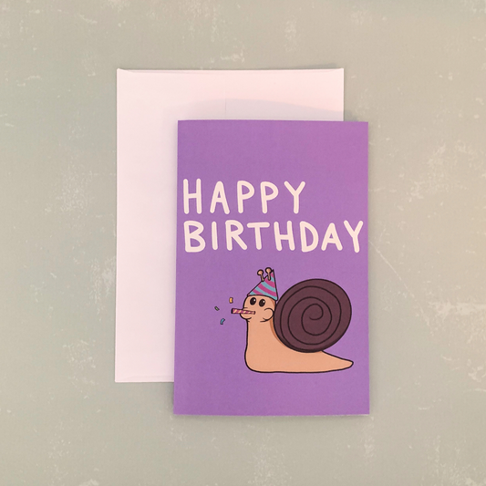 Todd the Snail Birthday Card
