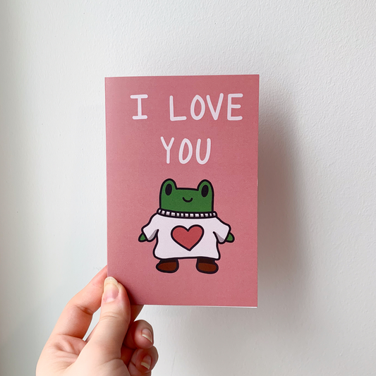 Cozy Freg Valentine Card