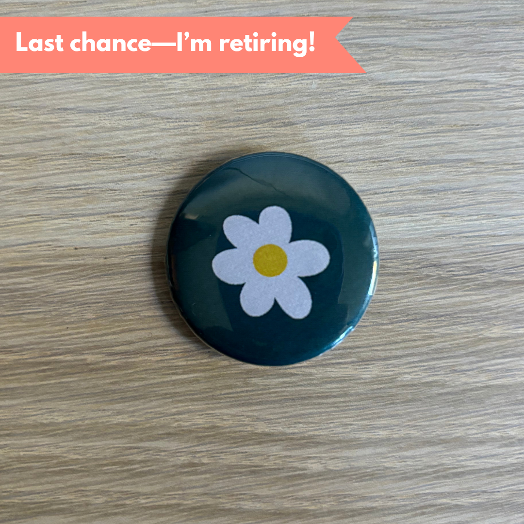 Flower Pin - 1.5 inch