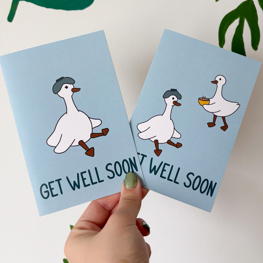 Get Well Soon Silly Goose Card