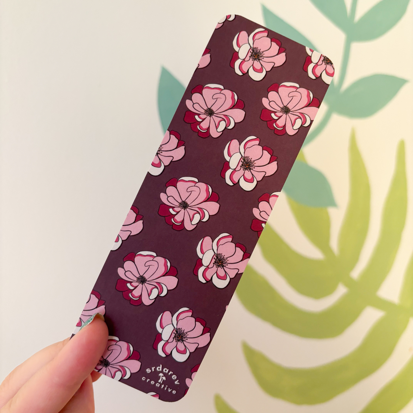 Blue and Pink Magnolia Bookmark