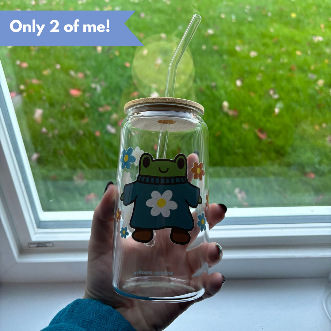 Freg Frog Glass Tumbler