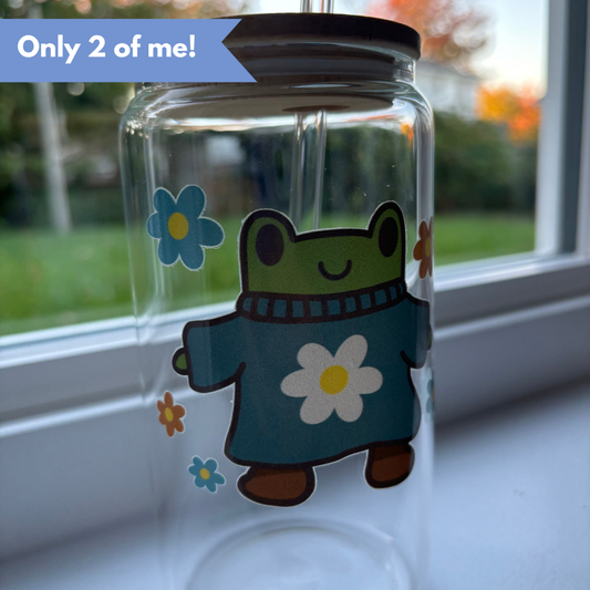 Freg Frog Glass Tumbler