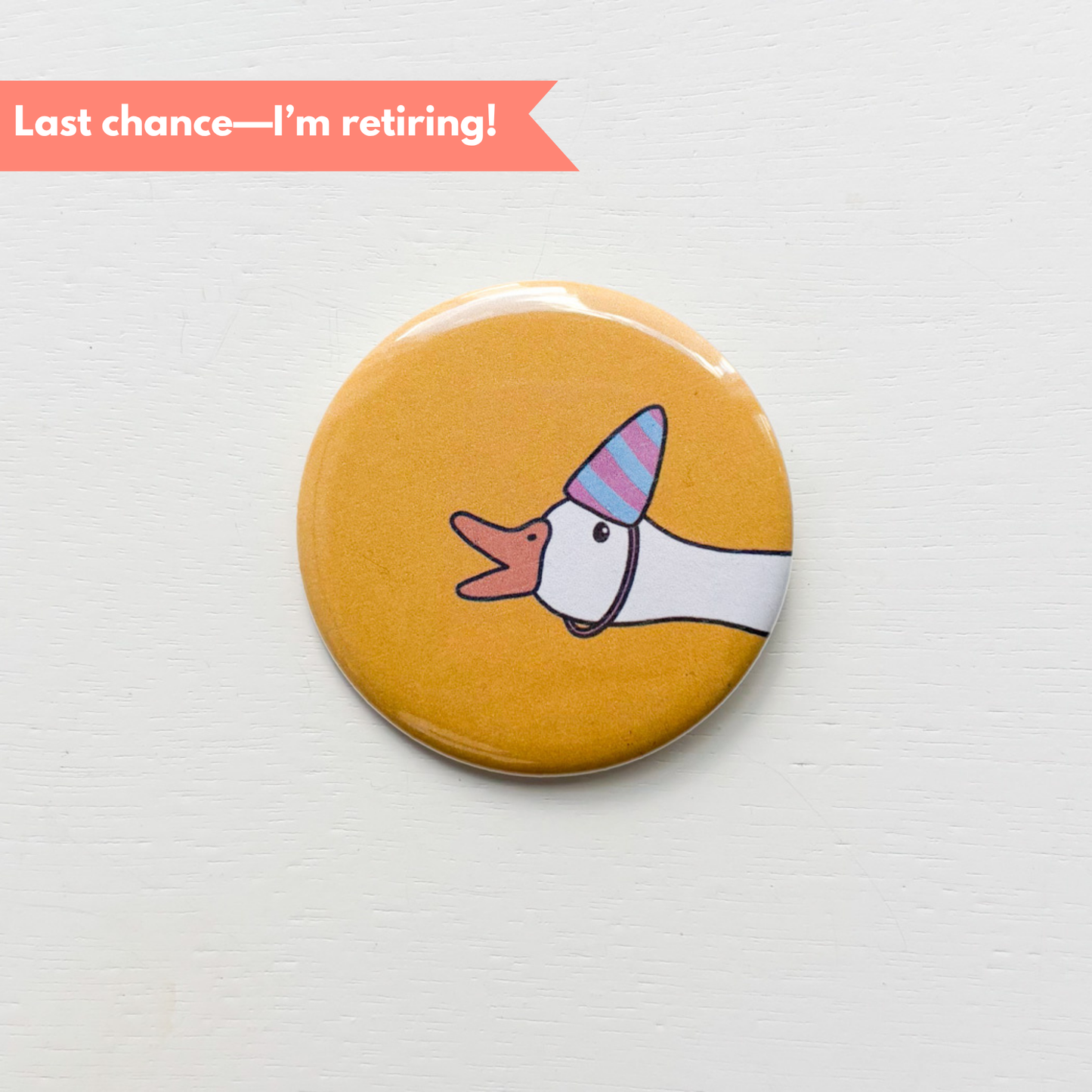 Large Silly Goose Honking Button