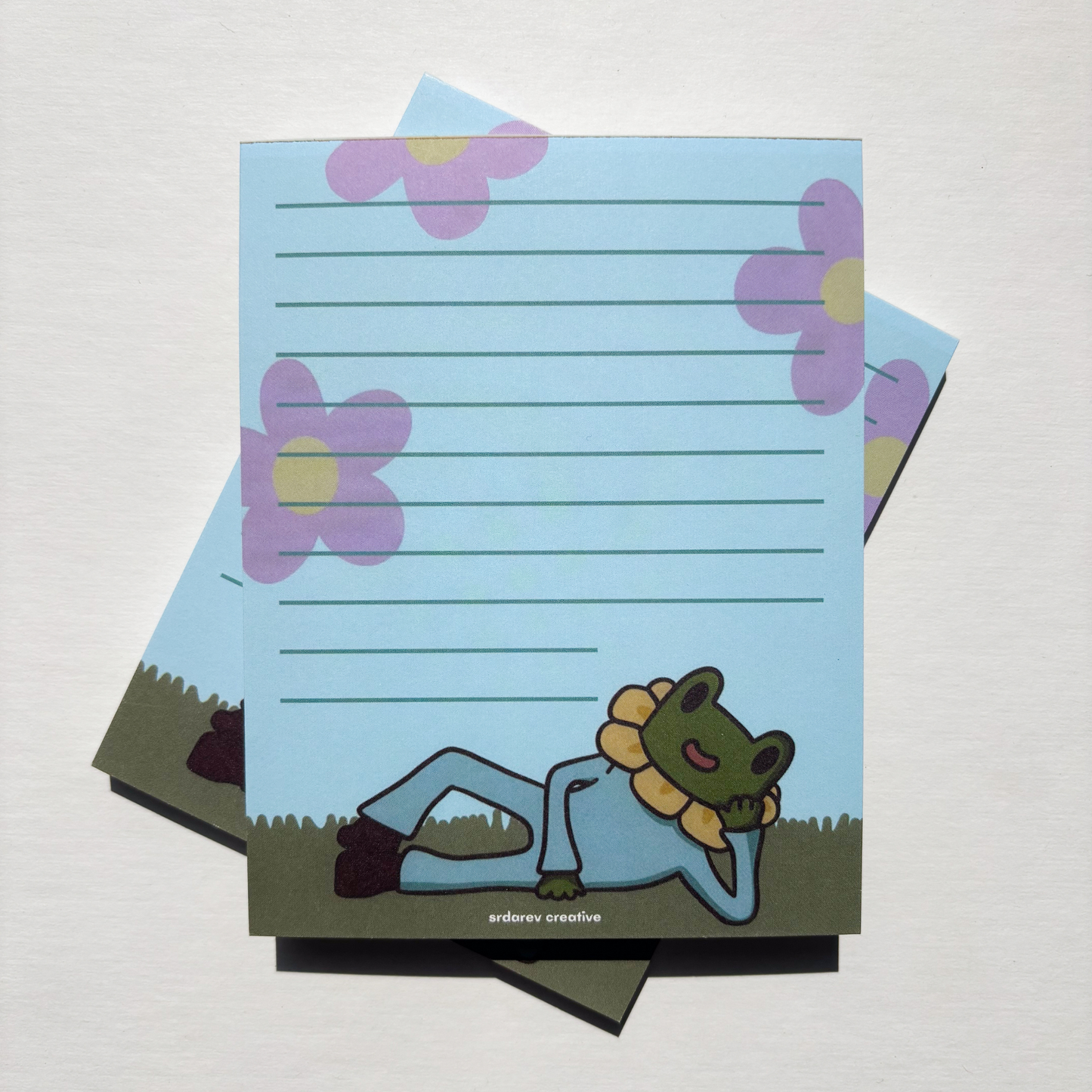 Funky Freg Floral Notepad