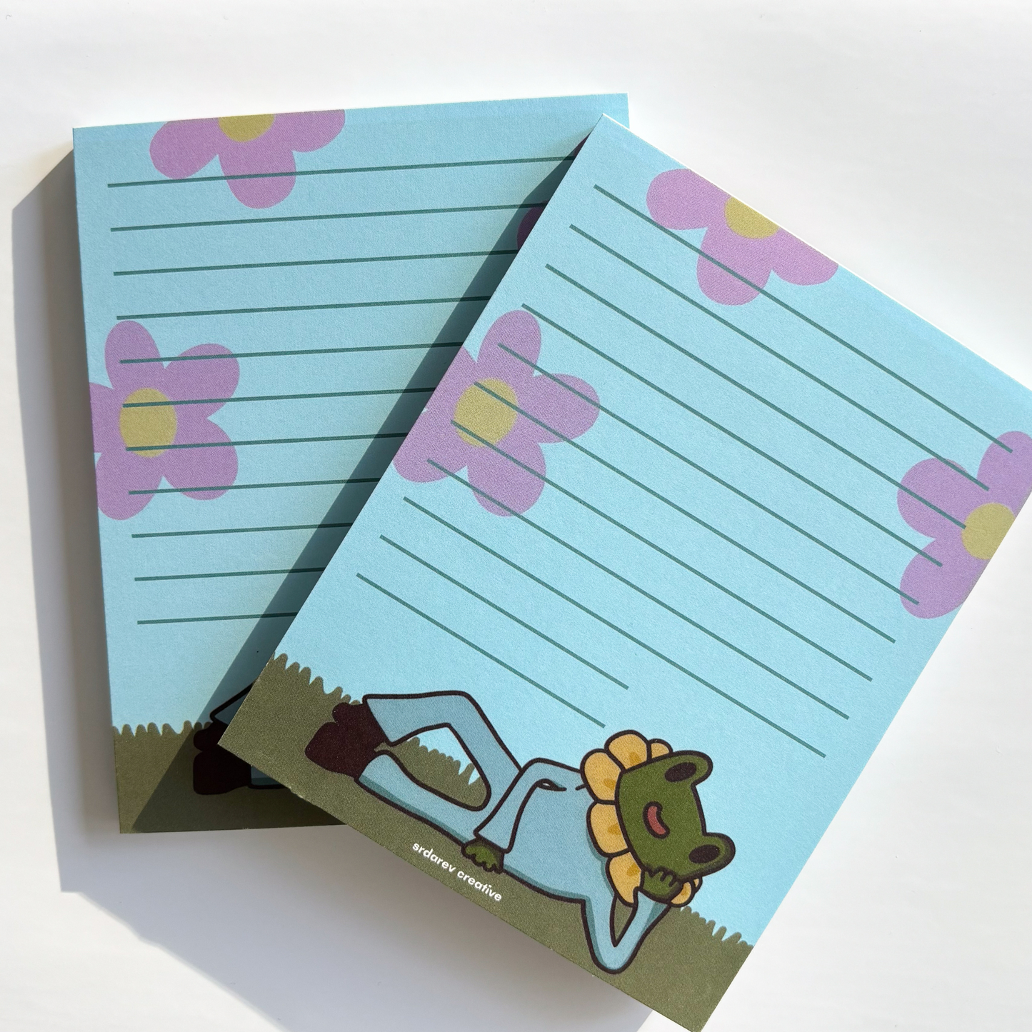 Funky Freg Floral Notepad
