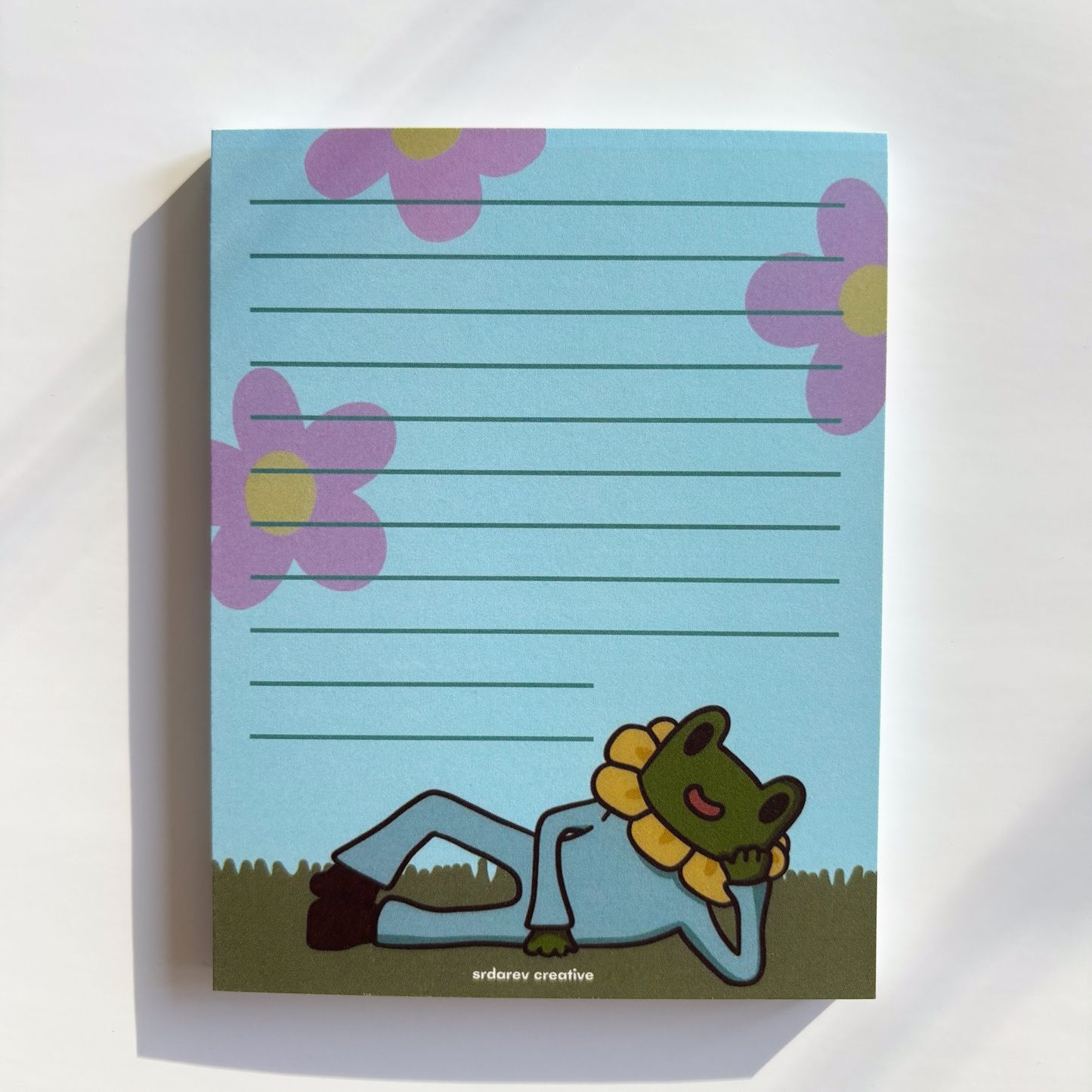 Funky Freg Floral Notepad