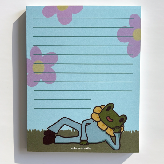 Funky Freg Floral Notepad