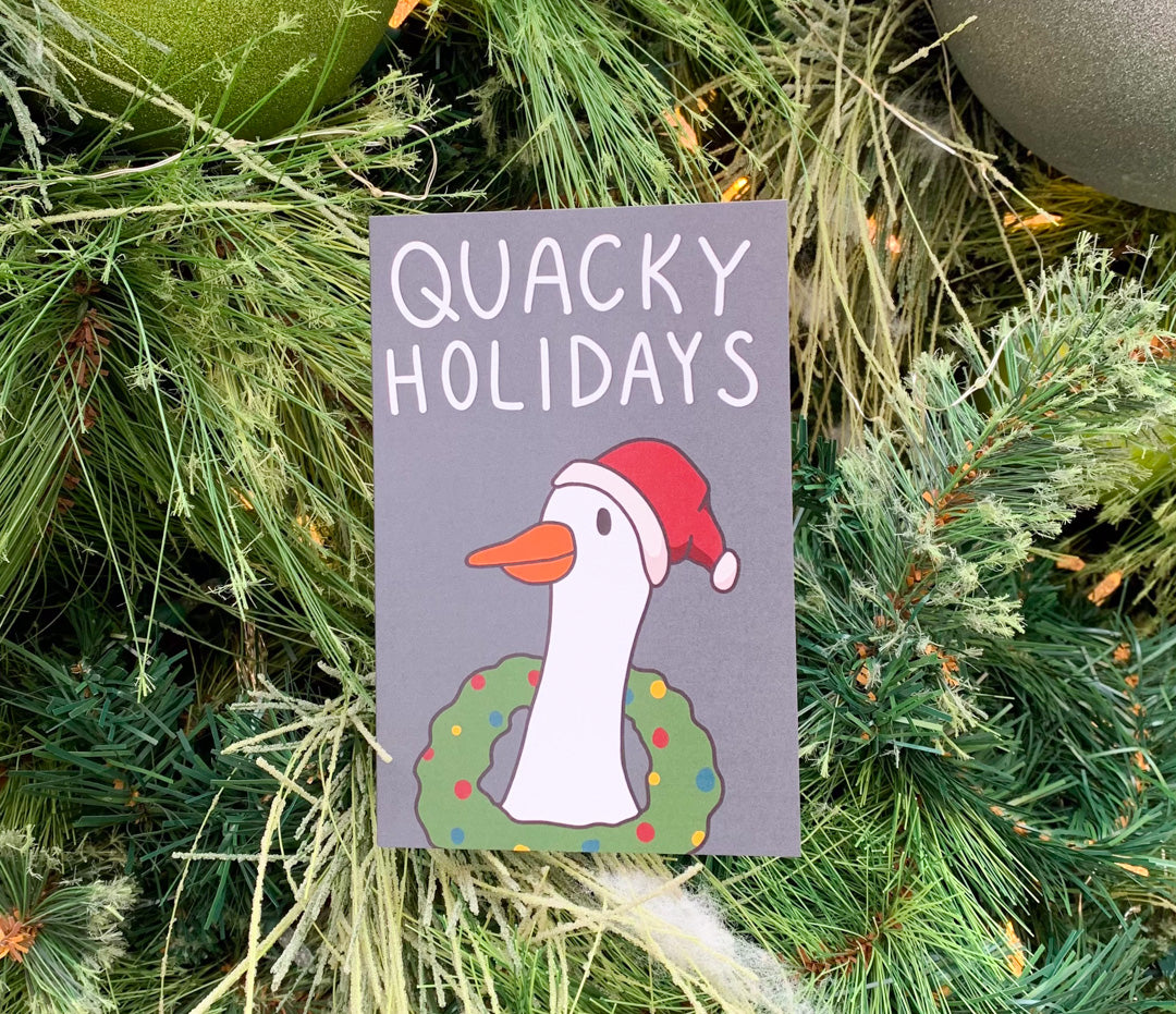 Quacky Holidays Christmas Card