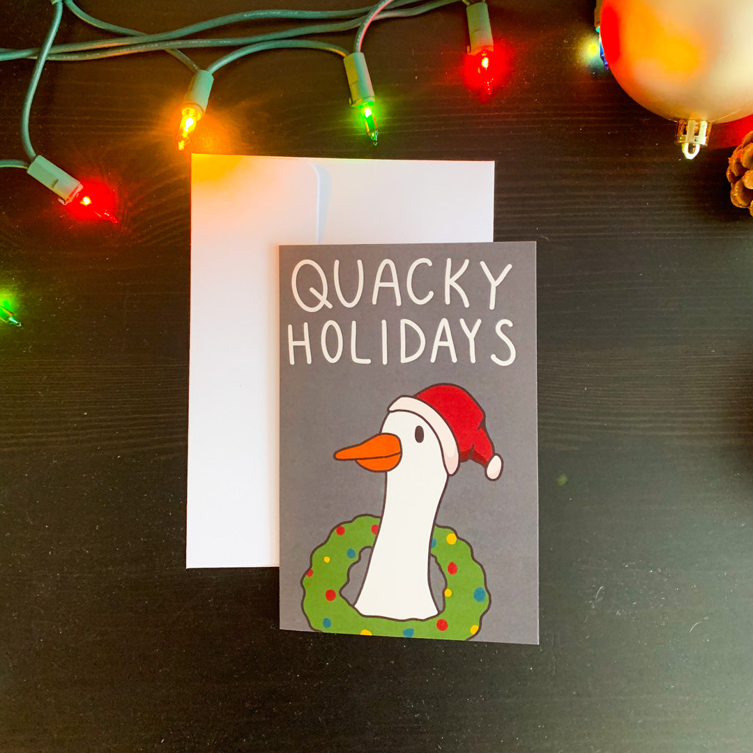 Quacky Holidays Christmas Card