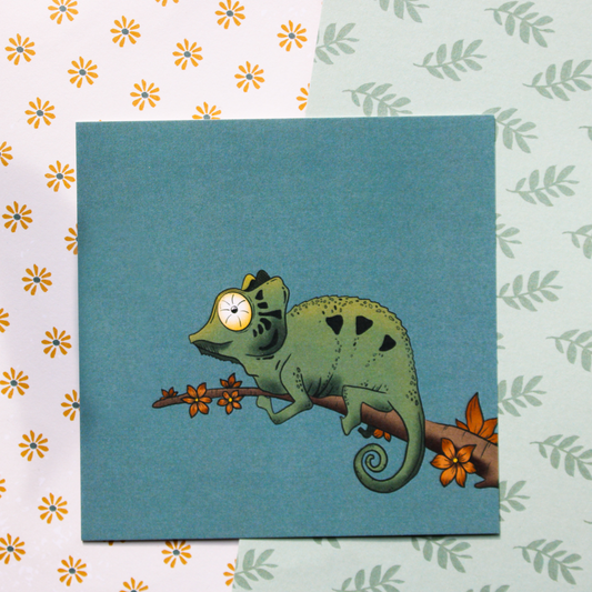 Chameleon Square Mini Art Print