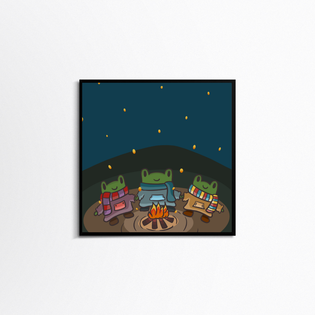 Cozy Fregs Mini Art Print