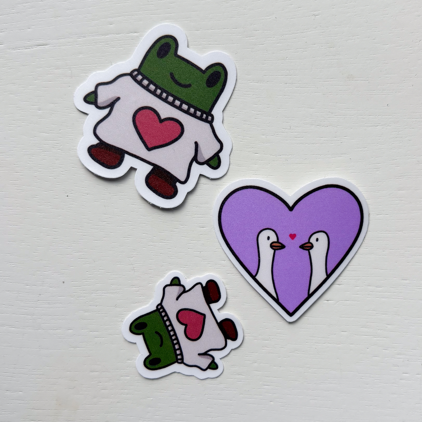 Two Ducks in Love Sticker